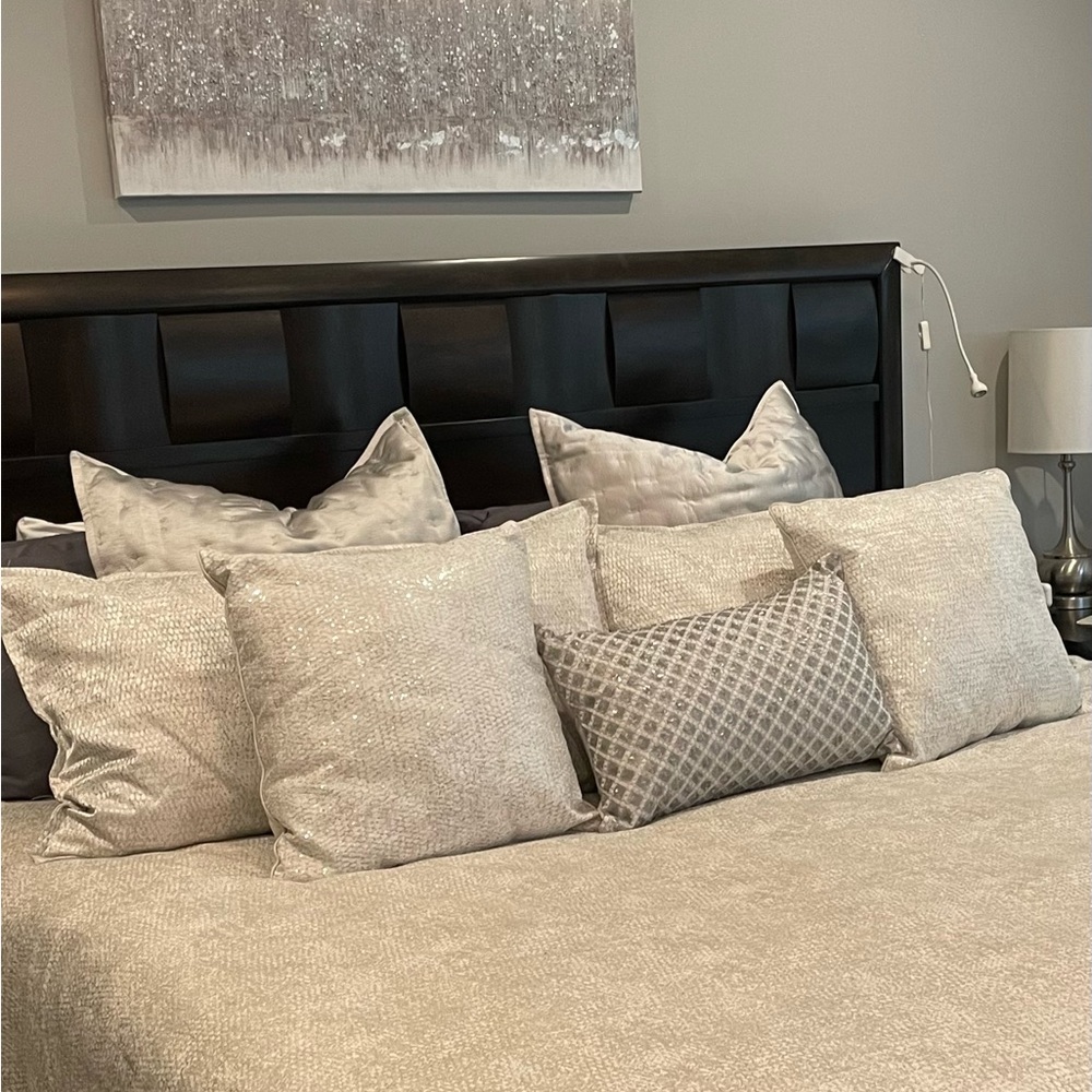 Hotel Collection Gray Euro Sham Cover